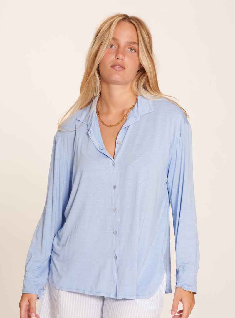 Blouse Over Jersey Azur
