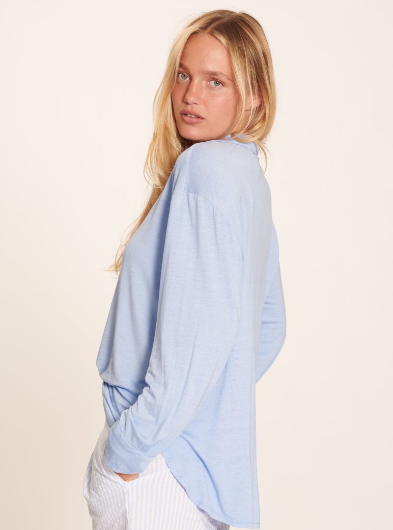 Blouse Over Jersey Azur