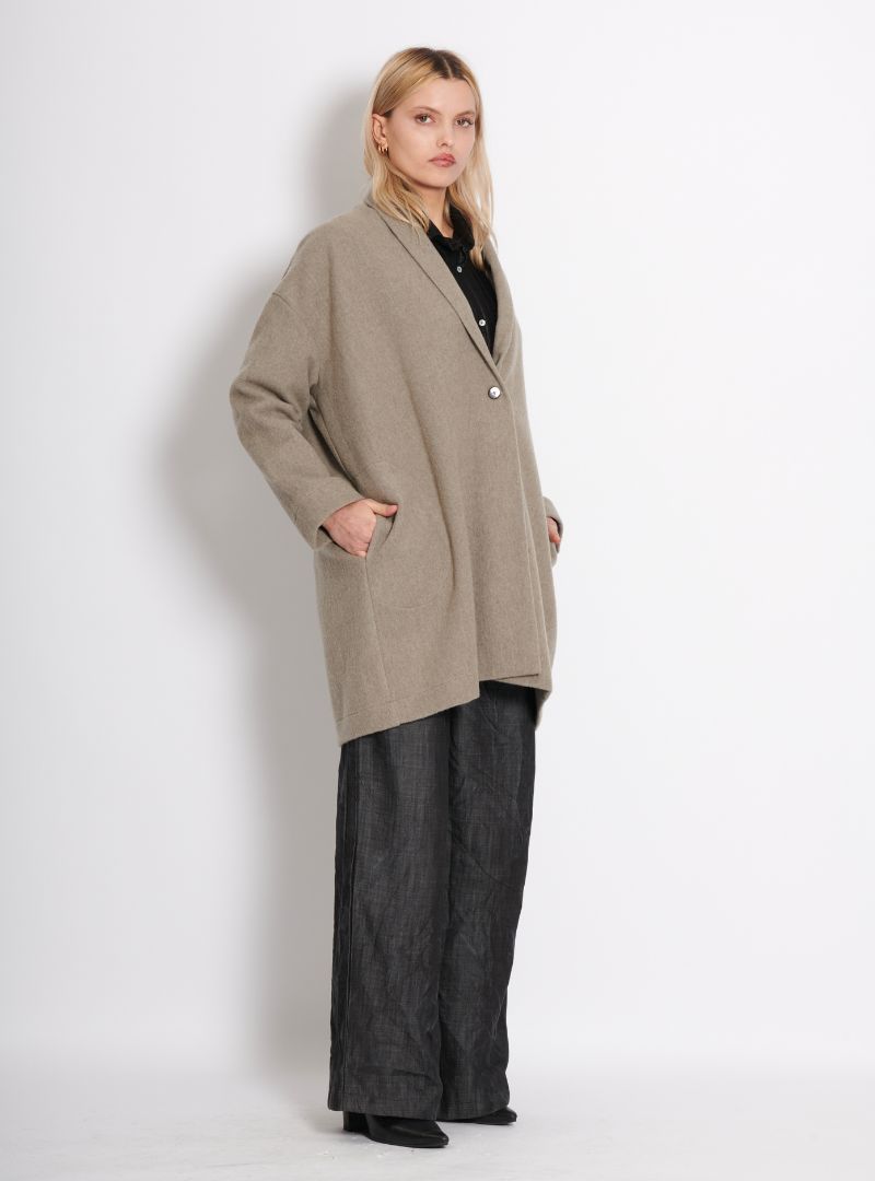 Manteau Tom Uni Beige
