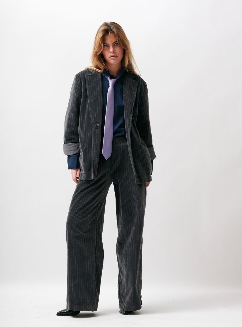 Veste Sud Velours Rayé