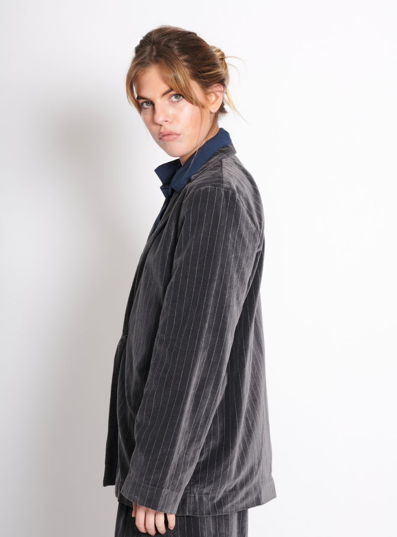Veste Sud Velours Rayé