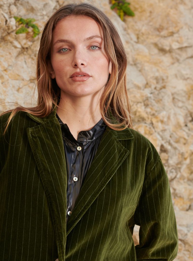 Veste Sud Velours Rayé