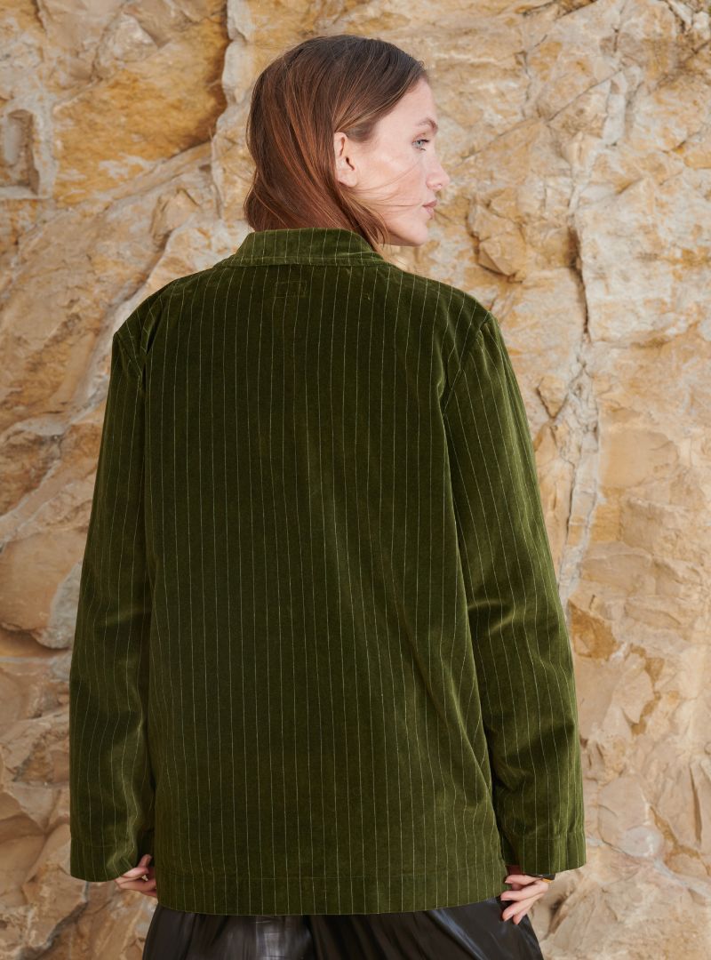 Veste Sud Velours Rayé