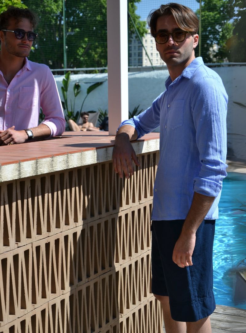 Short bleu marine