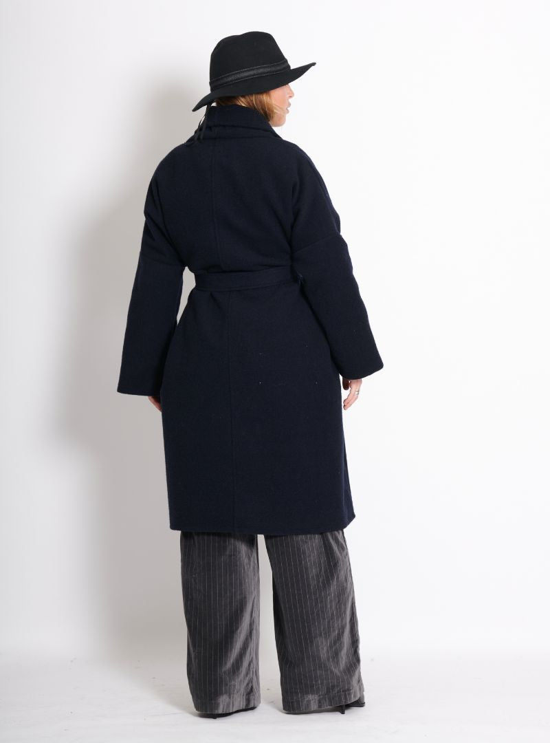 Manteau Paul Uni Marine