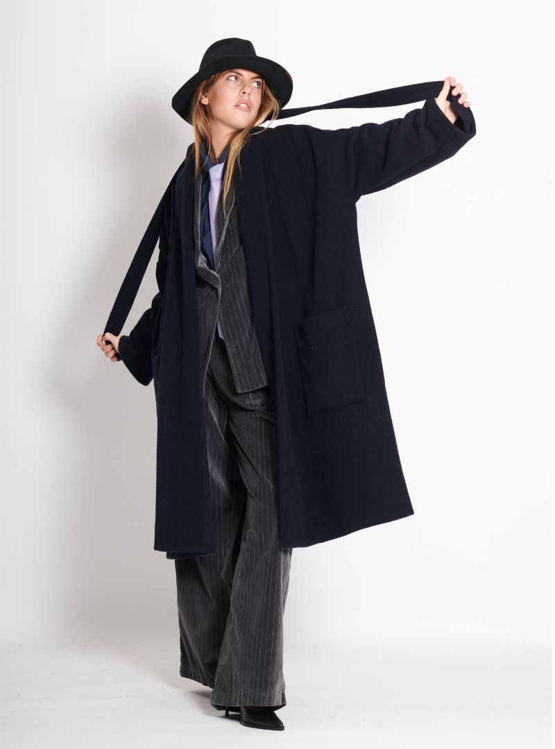 Manteau Paul Uni Marine