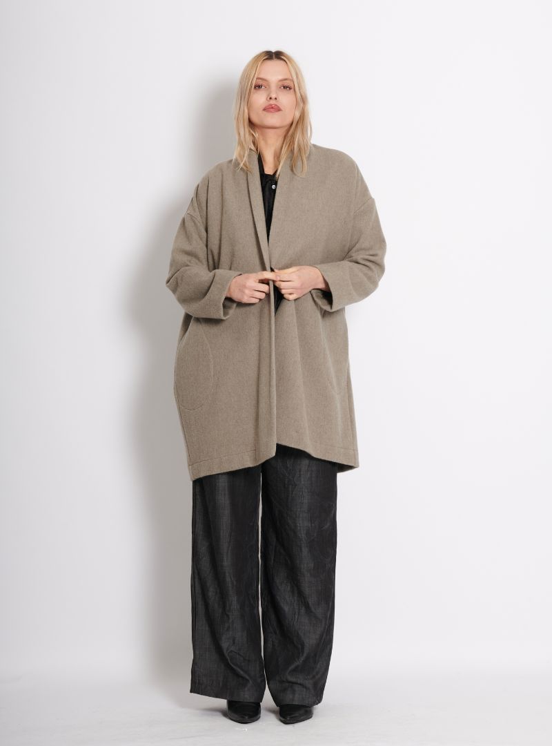 Manteau Tom Uni Beige