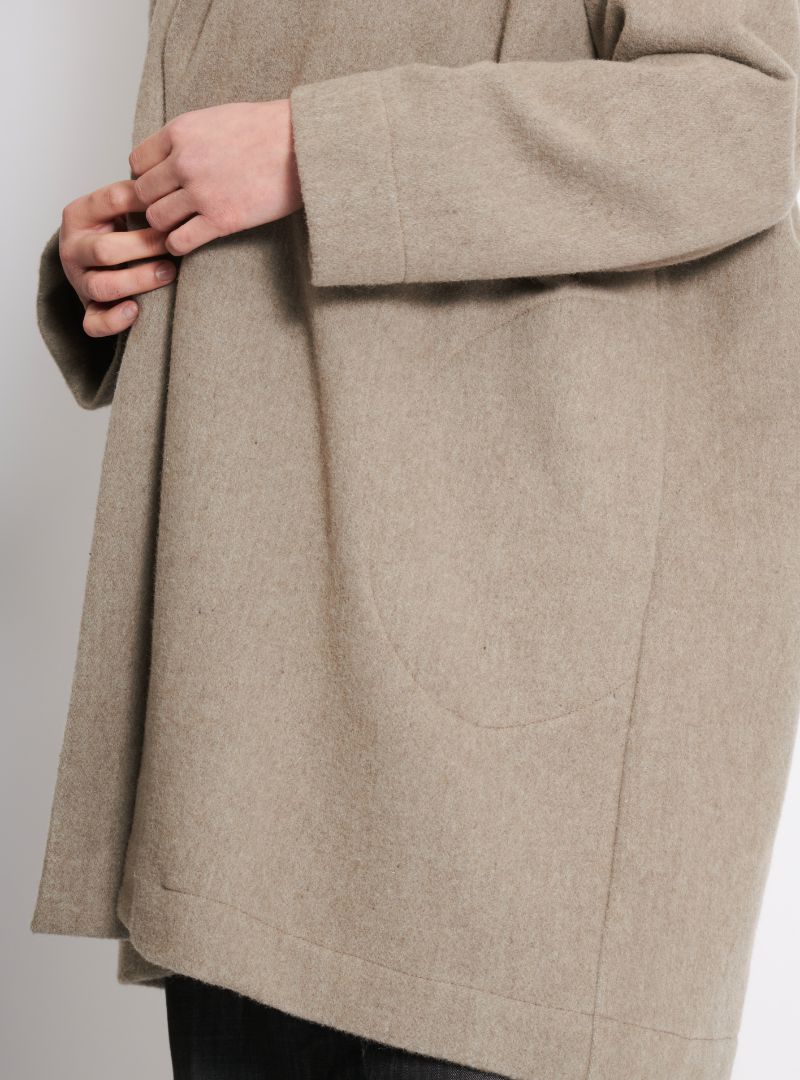 Manteau Tom Uni Beige