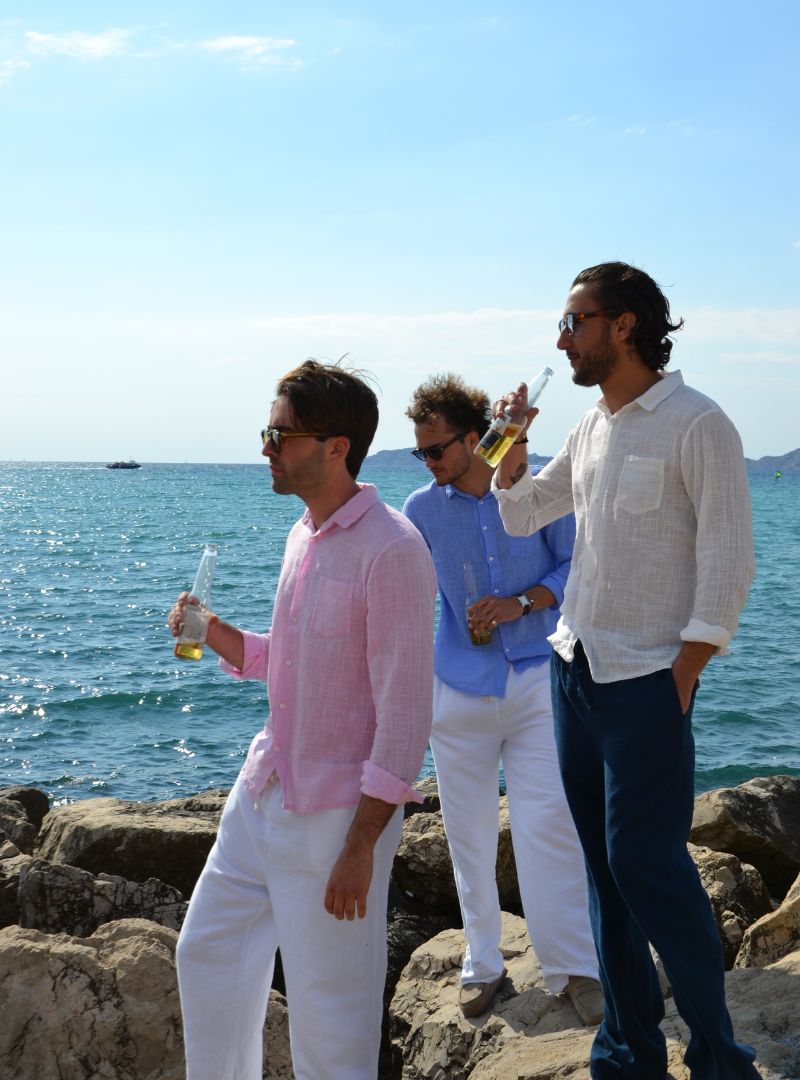 Chemise en lin blanc