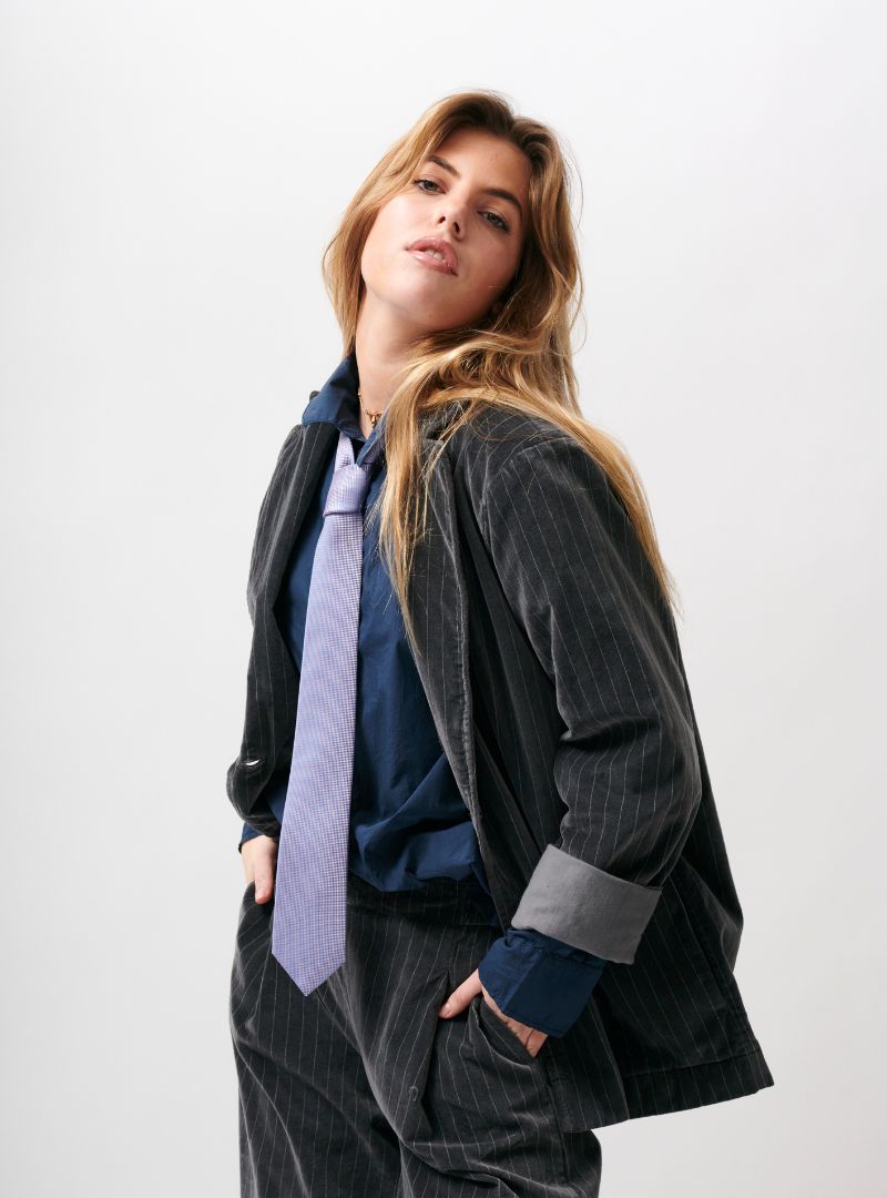 Veste Sud Velours Rayé