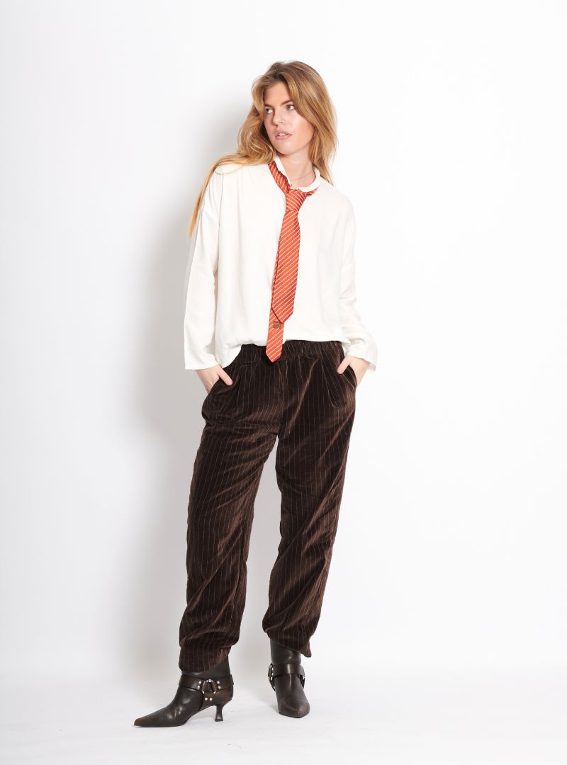 Pantalon Kyo Velours Rayé