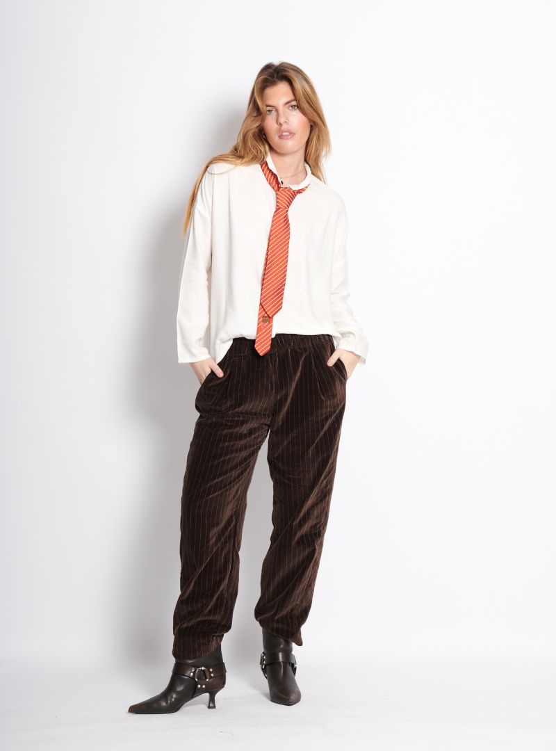 Pantalon Kyo Velours Rayé