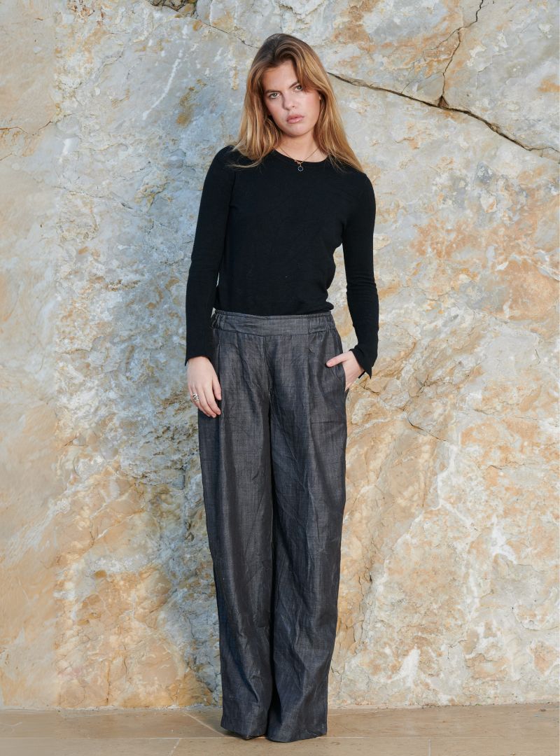 Pantalon Zen Jean Noir